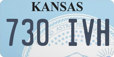 KS license plate 730IVH