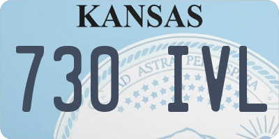 KS license plate 730IVL