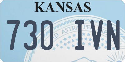 KS license plate 730IVN