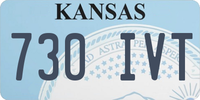 KS license plate 730IVT