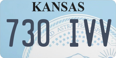 KS license plate 730IVV