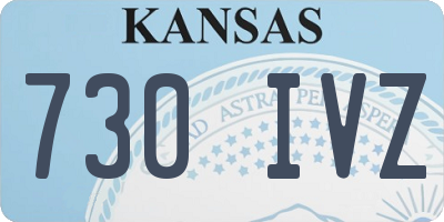 KS license plate 730IVZ