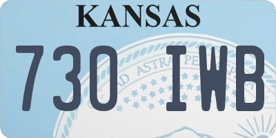 KS license plate 730IWB