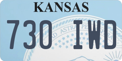 KS license plate 730IWD