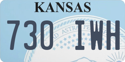 KS license plate 730IWH