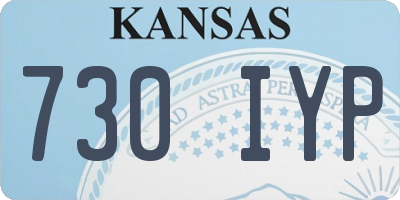 KS license plate 730IYP