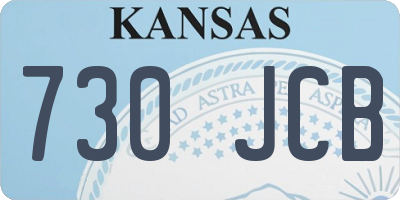 KS license plate 730JCB