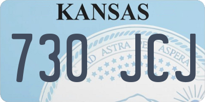 KS license plate 730JCJ