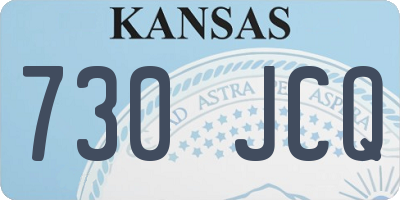 KS license plate 730JCQ