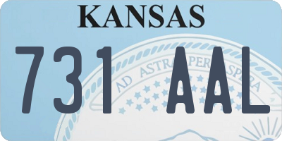 KS license plate 731AAL