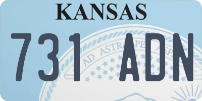 KS license plate 731ADN