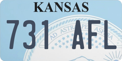 KS license plate 731AFL