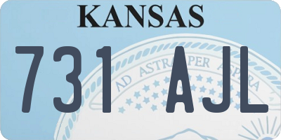 KS license plate 731AJL