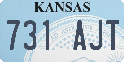 KS license plate 731AJT