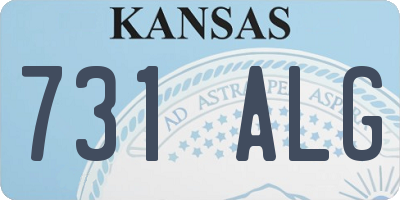 KS license plate 731ALG