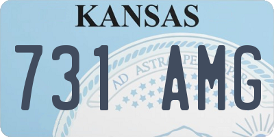 KS license plate 731AMG