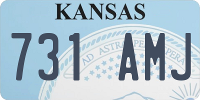 KS license plate 731AMJ