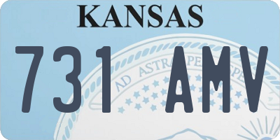 KS license plate 731AMV