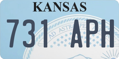 KS license plate 731APH
