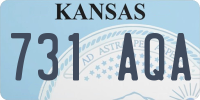 KS license plate 731AQA