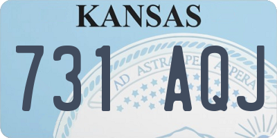 KS license plate 731AQJ