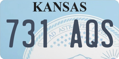 KS license plate 731AQS