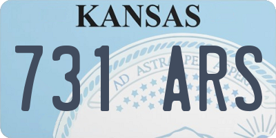 KS license plate 731ARS