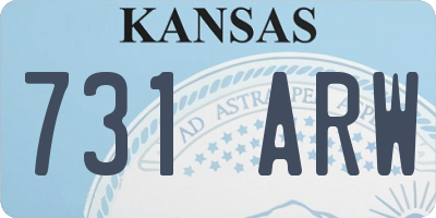 KS license plate 731ARW