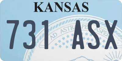 KS license plate 731ASX