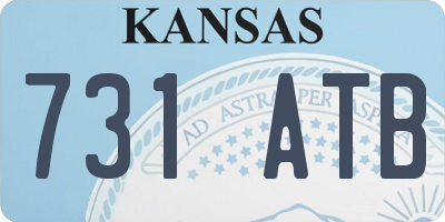 KS license plate 731ATB