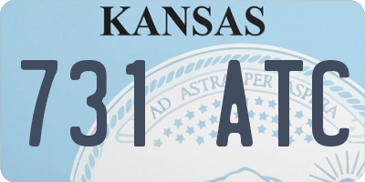 KS license plate 731ATC