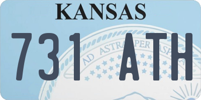 KS license plate 731ATH