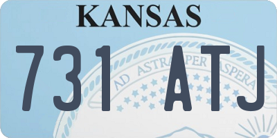 KS license plate 731ATJ