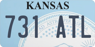 KS license plate 731ATL