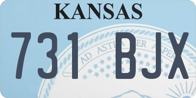 KS license plate 731BJX