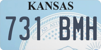 KS license plate 731BMH