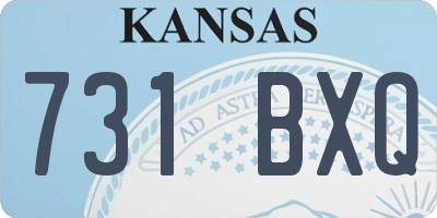 KS license plate 731BXQ
