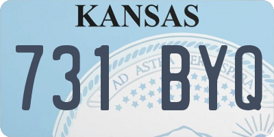 KS license plate 731BYQ