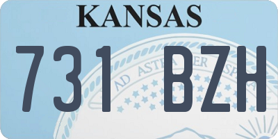 KS license plate 731BZH
