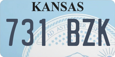KS license plate 731BZK