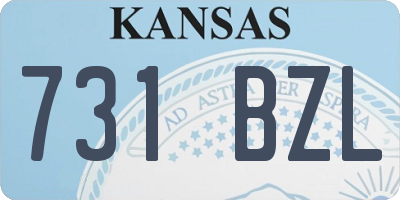KS license plate 731BZL