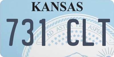 KS license plate 731CLT