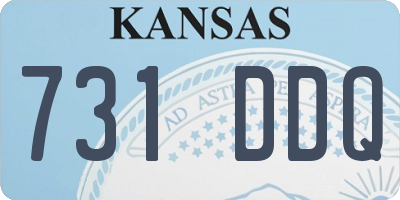 KS license plate 731DDQ