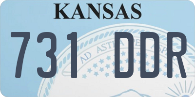 KS license plate 731DDR