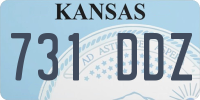 KS license plate 731DDZ