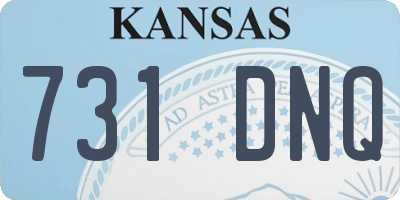 KS license plate 731DNQ