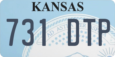 KS license plate 731DTP