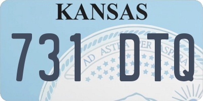 KS license plate 731DTQ