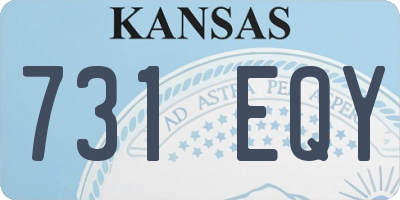 KS license plate 731EQY