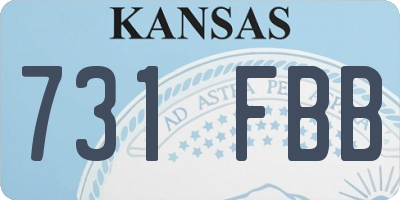 KS license plate 731FBB